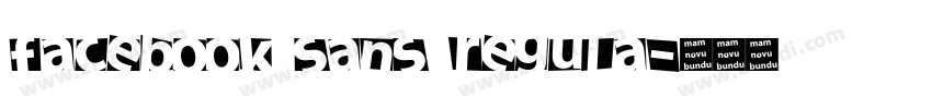 Facebook Sans Regula字体转换